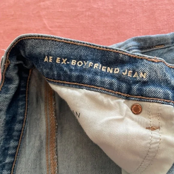 New American Eagle women’s paisley bandana print boyfriend jeans 4L fits 6 - Picture 4 of 16